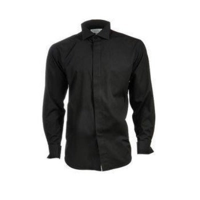 Highland Dress Shirt Victorian Collar Black