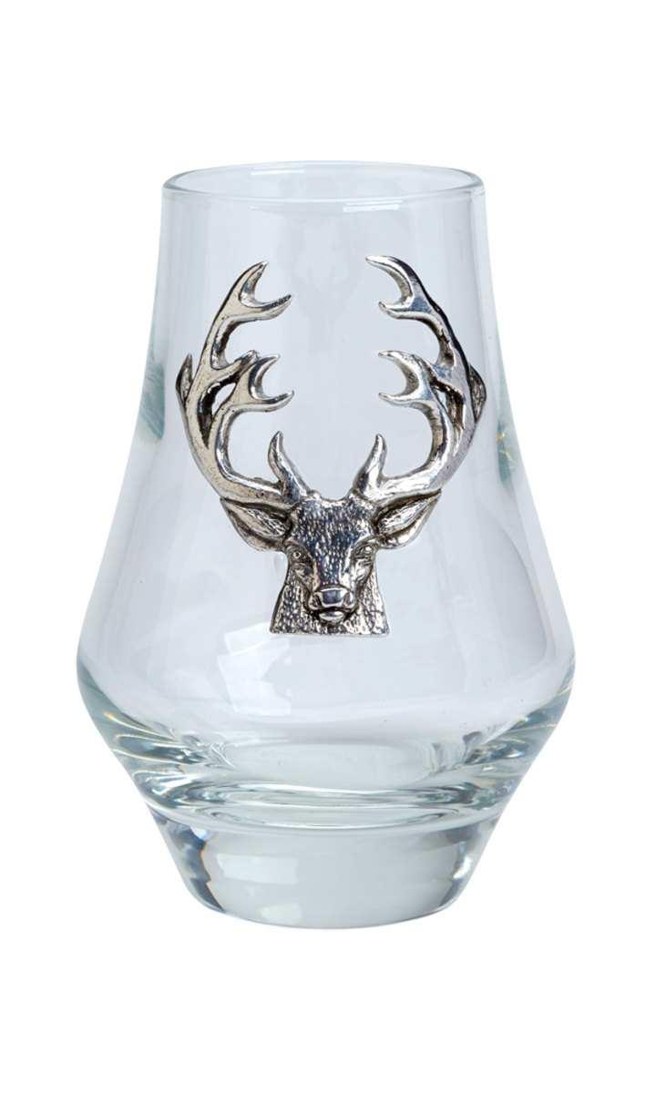 Whisky Glass with Pewter Detailing