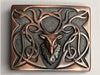 Chocolate Bronze Stag Buckle