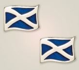 Cuff links, Pewter Saltire