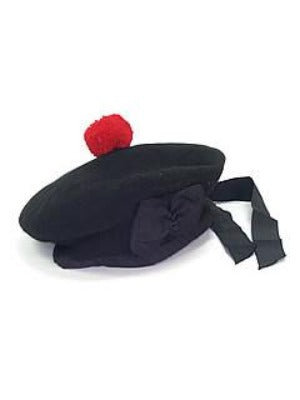 SHYNE_ENTERPRISES Balmoral Scottish Wool Hat - 100% Wool Highland Cap With Toorie & Cockade